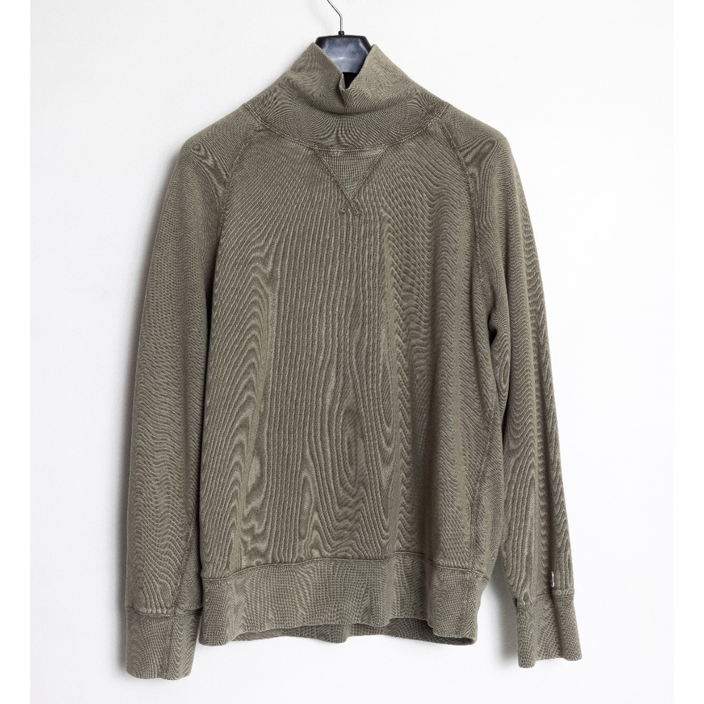 Todd Snyder x Champion Turtleneck Olive Green Sweatshirt | X-large